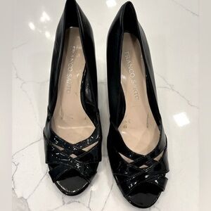 Franco sarto black Patton at their wedge 7 1/2 never worn
